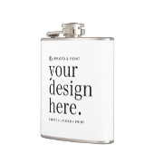 Flask Uw Ontwerp Upload 6oz Heupfles (Links)