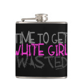 Flask van wit meisje heupfles (Voorkant)