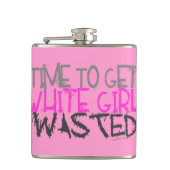 Flask van wit meisje heupfles (Voorkant)