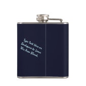 Flask voor walviskunst Aangepaste Beluga Drink fle Heupfles (Achterkant)