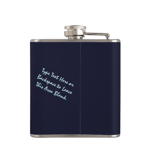 Flask voor walviskunst Aangepaste Beluga Drink fle Heupfles (Achterkant)