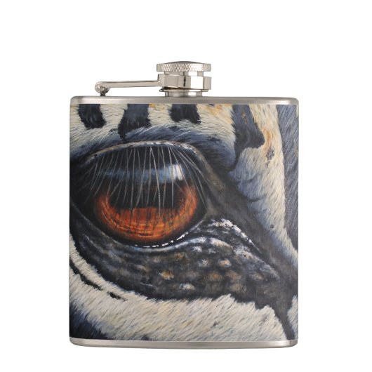 Flask Zebra Eye Heupfles (Voorkant)