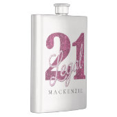 Flasque 21 et juridique | Fun Pink Faux Parties scintillan (Droite)