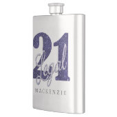 Flasque 21 et juridique | Purple Faux Parties scintillant  (Gauche)