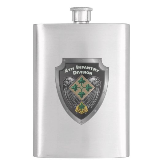 Flasque 4e division d'infanterie «Fidèle et Loyale» (devant)