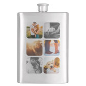 Flasque 6 Modèle photo Grille arrondie Frame brossé Esprit (devant)