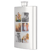 Flasque 6 Modèle photo Grille arrondie Frame brossé Esprit (Gauche)