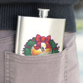 Flasque 9 billes Noëls Rouge (En situation)