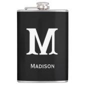 Flasque à bière à monogramme personnalisé (Devant)