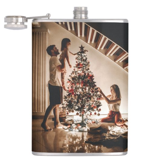 Flasque à bière à monogramme personnalisé (Ouvert)