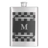 Flasque À damiers noir monogramme (devant)
