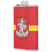 Flasque à l'effigie du drapeau de Vilnius, Lituani (Gauche)