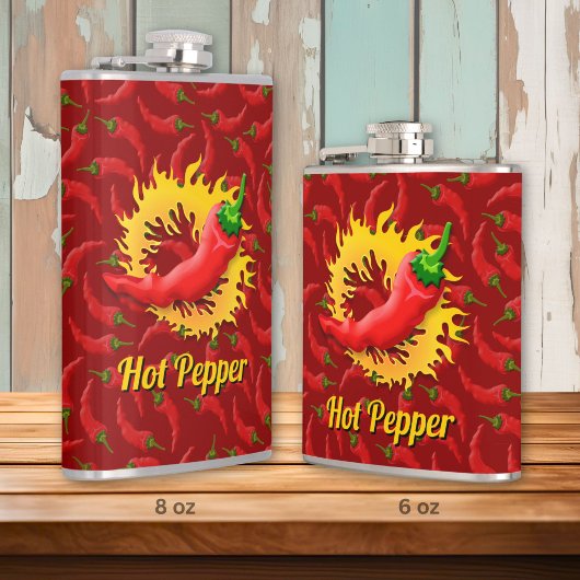 Flasque à poivre avec Flamme