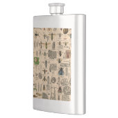 Flasque Abeille Insecte Bug Wasp Nature Peinture des abeil (Gauche)