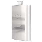 Flasque Abstrait moderne professionnel noir et blanc (Gauche)