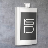 Flasque Acier Inoxydable élégant Discret Argent