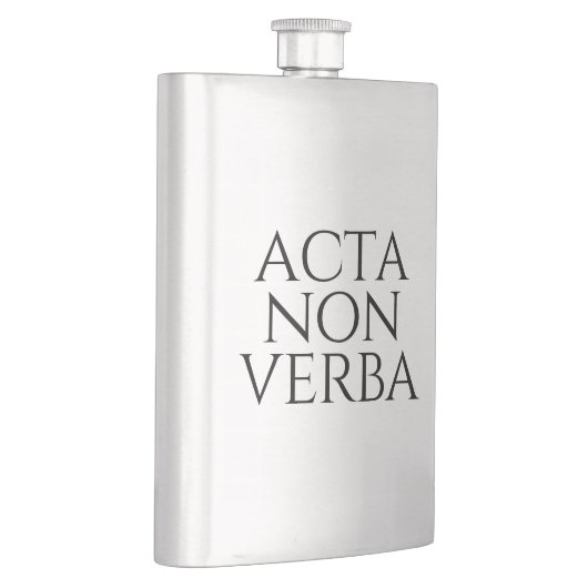 Flasque Acta Non Verba (Droite)
