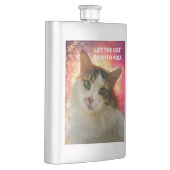 Flasque Adorable Cute Calico Chat (Droite)