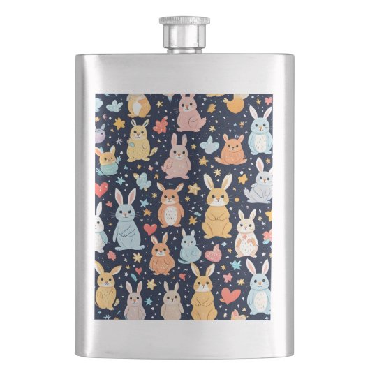 Flasque Adorable Soft Pastel Baby Animal Classic Flask (devant)