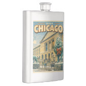 Flasque Affiche de l'Institut d'Art de Chicago en hiver (Droite)