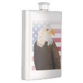 Flasque Aigle avec drapeau américain (Droite)