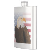 Flasque Aigle avec drapeau américain (Gauche)