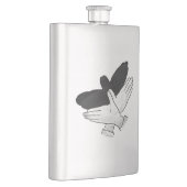 Flasque Aigle de silhouette (Droite)