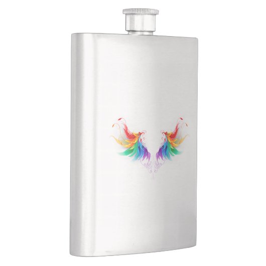 Flasque Ailes fluffy arc-en-ciel (Droite)