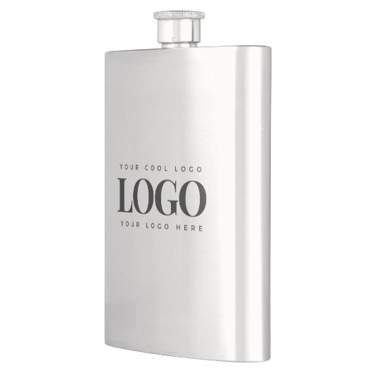 Flasque Ajouter votre logo commercial Rectangle Simple Min (Gauche)