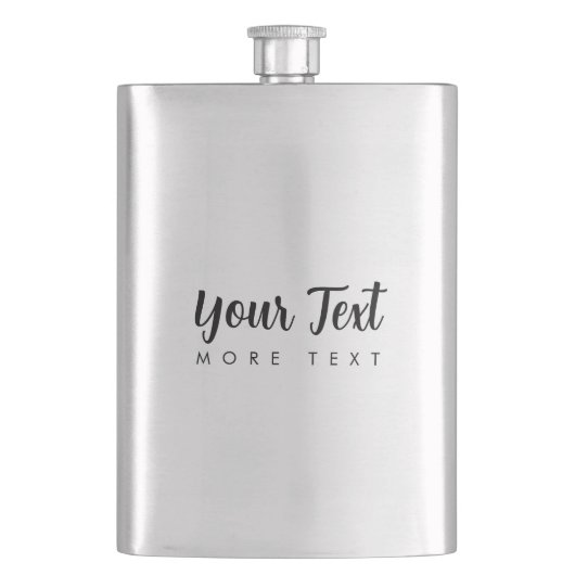 Flasque Ajouter Votre Texte Modèle Moderne Typographie Arg (devant)