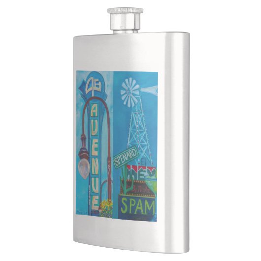 Flasque Alaskan 4th Ave. & Pancard (Gauche)