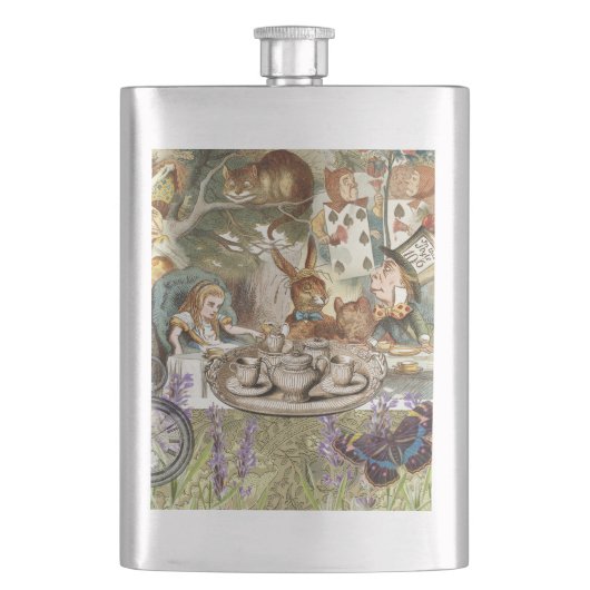 Flasque Alice Adventures in Wonderland Mad Tea Party (devant)