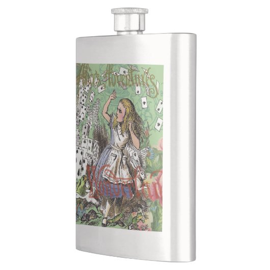 Flasque alice cartes pays des merveilles (Gauche)