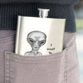 Flasque Alien gris, je veux croire (En situation)
