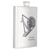 Flasque Alien gris, la vérité est là (Droite)