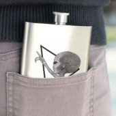 Flasque Alien gris, la vérité est là (En situation)