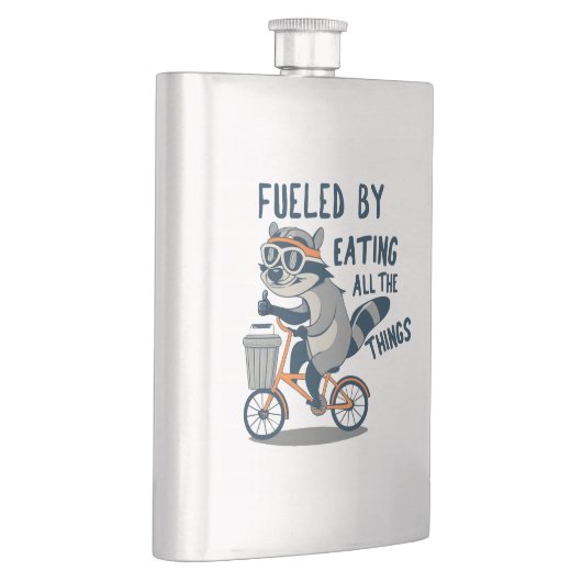 Flasque Alimenté En Mangeant Toutes Les Choses Racoon Cycl (Droite)