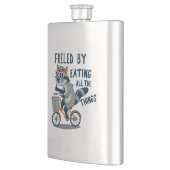 Flasque Alimenté En Mangeant Toutes Les Choses Racoon Cycl (Gauche)