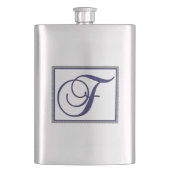 FLASQUE ALPHABET INITIAL F MONOGRAM (devant)