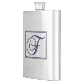 FLASQUE ALPHABET INITIAL F MONOGRAM (Gauche)