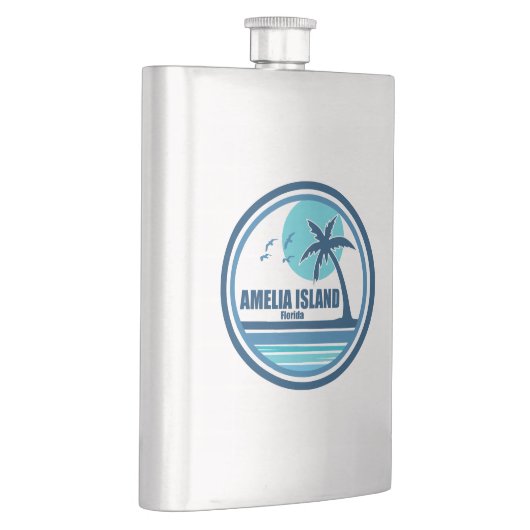 Flasque Amelia Island Floride Palm Tree Birds (Droite)