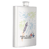 Flasque Américain fier - (Droite)