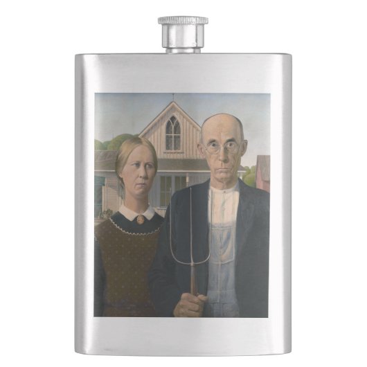 Flasque American Gothic : Vie rurale pauvre paysan (devant)
