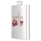 Flasque Amour Amor Valentine Design (Gauche)