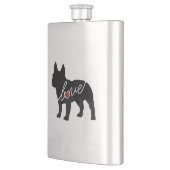 Flasque Amour de bouledogue français (Gauche)