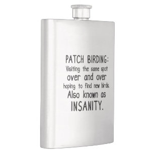 Flasque Amusant Patch Birding est la folie