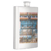 Flasque Ancien et rouillé Atlas Impérial moteur diesel à I (Droite)