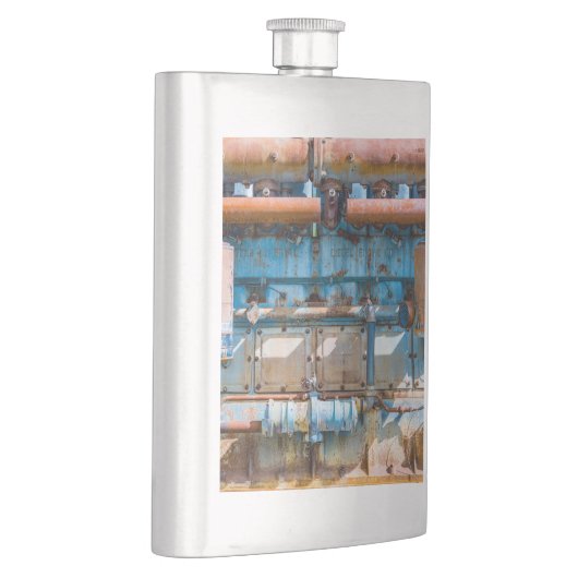 Flasque Ancien et rouillé Atlas Impérial moteur diesel à I (Droite)