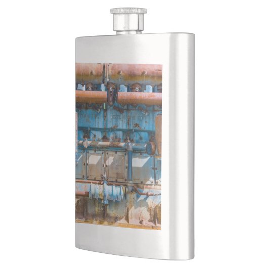 Flasque Ancien et rouillé Atlas Impérial moteur diesel à I (Gauche)