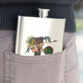 Flasque Ancien guerrier Amérindien (En situation)